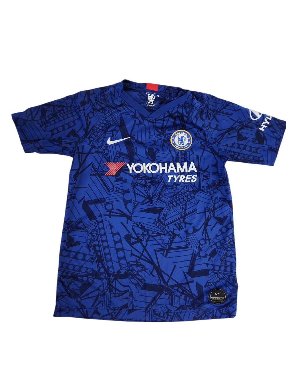 Nike Dri-Fit  Kids Chelsea FC Royal Blue Jersey Soccer Sponsor Logo Yout Large
